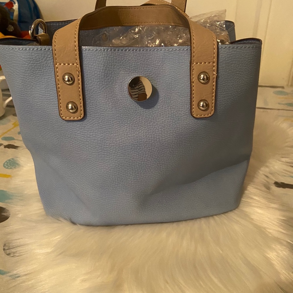 Blue tassel bag